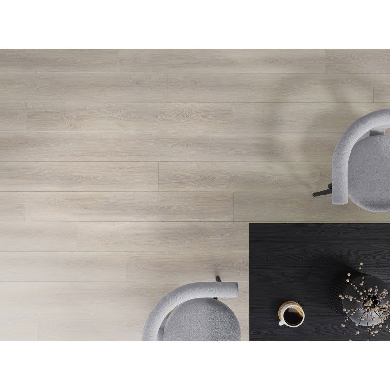 Mexen Wilson échantillon de panneaux vinyles 1240 x 182 mm SPC 6,5 mm, sous-couche IXPE 1,5 mm, 4 V-Fuga, Chêne - F1058-S