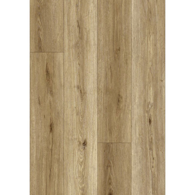 Mexen Sanford échantillon de panneaux en vinyle 1240 x 182 mm SPC 6,5 mm, sous-couche IXPE 1,5 mm, 4 V-Fuga, Chêne - F1059-S