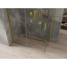 Mexen Omega cabine de douche coulissante 130 x 70 cm, transparente, dorée - 825-130-070-50-00