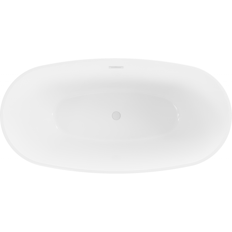 Mexen Eris baignoire autoportante 180 x 95 cm, blanc/noir, trop-plein blanc - 53441809575-20