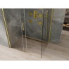 Mexen Omega cabine de douche coulissante 130 x 80 cm, transparent, dorée - 825-130-080-50-00