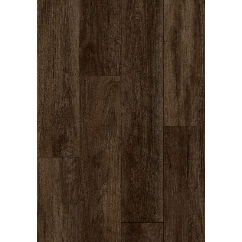 Mexen Albuquerque échantillon de panneaux vinyles 1240 x 182 mm SPC 6,5 mm, sous-couche IXPE 1,5 mm, 4 V-Fuga, Noyer - F1072-S