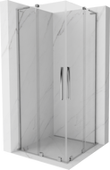 Cabine de douche coulissante Mexen Velar L Duo 100 x 100 cm, transparent, chrome - 871-100-100-02-03-01
