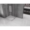 Mexen Velar L Cabine de douche Duo coulissante 80 x 80 cm, transparent, chrome - 871-080-080-02-03-01