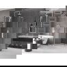 Cabine de douche coulissante Mexen Velar L Duo 100 x 100 cm, transparente, blanche - 871-100-100-02-03-20