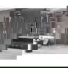 Cabine de douche coulissante Mexen Velar L Duo 100 x 100 cm, transparente, blanche - 871-100-100-02-03-20