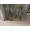 Mexen Omega cabine de douche coulissante 140 x 80 cm, transparente, dorée - 825-140-080-50-00