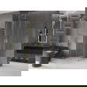Cabine de douche coulissante Mexen Velar L Duo 100 x 100 cm, transparente, or brossé - 871-100-100-02-03-55