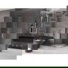 Mexen Velar L Duo cabine de douche coulissante 90 x 90 cm, transparent, or rose - 871-090-090-02-03-60