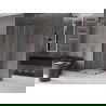 Mexen Velar L Duo cabine de douche coulissante 90 x 90 cm, transparent, or rose - 871-090-090-02-03-60
