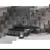 Mexen Velar L Duo cabine de douche coulissante 90 x 90 cm, transparent, gris arme brossé - 871-090-090-02-03-66