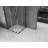 Mexen Velar L Duo cabine de douche coulissante 80 x 80 cm, transparent, gris pistolet brossé - 871-080-080-02-03-66