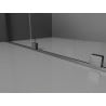 Mexen Velar L Duo cabine de douche coulissante 90 x 90 cm, transparent, gris arme brossé - 871-090-090-02-03-66