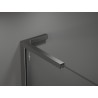 Mexen Velar L Duo cabine de douche coulissante 80 x 80 cm, transparent, gris pistolet brossé - 871-080-080-02-03-66