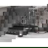 Mexen Velar L Duo cabine de douche coulissante 90 x 90 cm, transparent, noir - 871-090-090-02-03-70