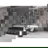 Cabine de douche coulissante Mexen Velar L Duo 80 x 80 cm, givrée, chrome - 871-080-080-02-33-01