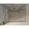 Mexen Omega cabine de douche coulissante 110 x 100 cm, transparente, dorée - 825-110-100-50-00