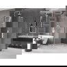 Cabine de douche coulissante Mexen Velar L Duo 100 x 100 cm, givrée, blanche - 871-100-100-02-33-20