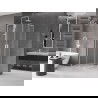 Cabine de douche coulissante Mexen Velar L Duo 100 x 100 cm, givrée, blanche - 871-100-100-02-33-20
