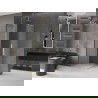 Mexen Velar L Duo cabine de douche coulissante 100 x 100 cm, givre, or brossé - 871-100-100-02-33-55