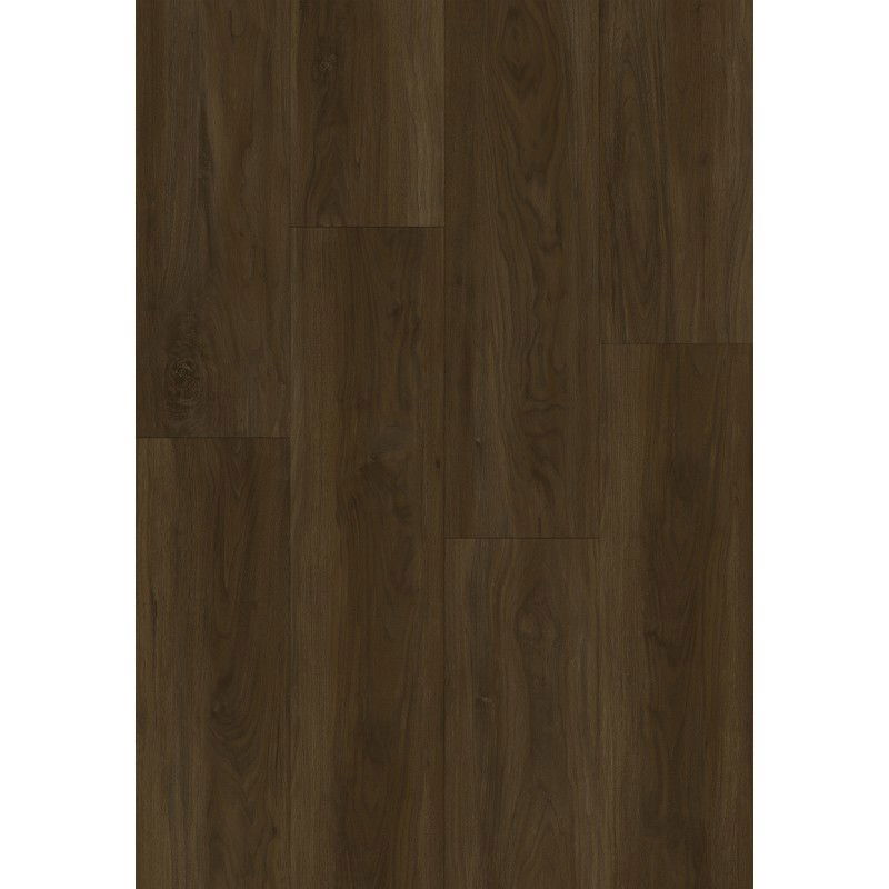 Mexen Henderson échantillon de panneaux vinyles 1240 x 182 mm SPC 6,5 mm, sous-couche IXPE 1,5 mm, 4 V-Fugue, Noyer - F1085-S