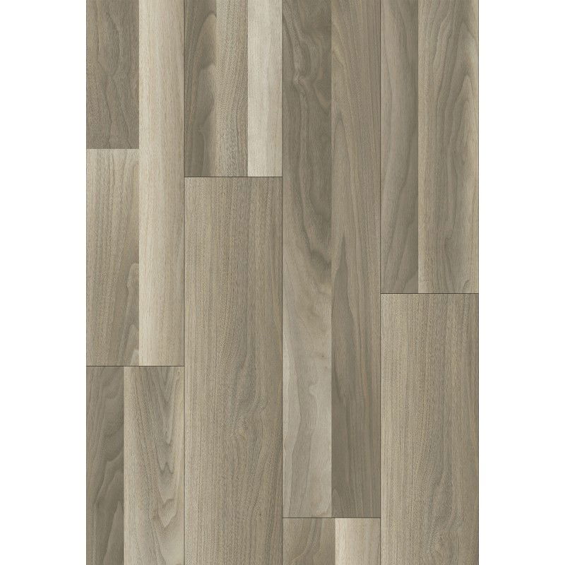 Échantillon de panneau en vinyle Mexen Newark 1240 x 182 mm SPC 6,5 mm, sous-couche IXPE 1,5 mm, 4 V-Fuge, Noix - F1086-S