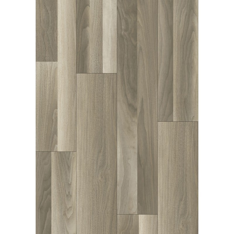 Mexen Newark  échantillon de panneaux vinyles SPC 6,5 mm, sous-couche IXPE 1,5 mm, 4 V-Fuga, Noyer - F1086-S