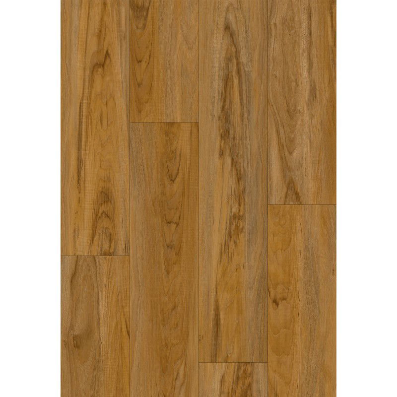 Échantillon de panneaux vinyles Mexen Norfolk 1240 x 182 mm SPC 6,5 mm, sous-couche IXPE 1,5 mm, 4 bords en V, Teck - F1093-S