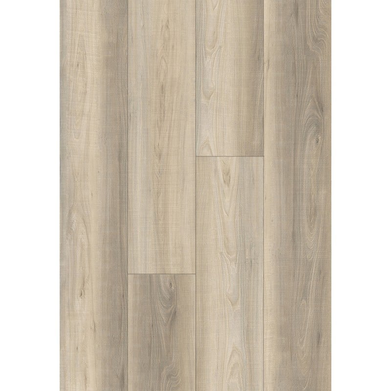 Mexen Anchorage  échantillon de panneaux vinyles SPC 6,5 mm, sous-couche IXPE 1,5 mm, 4 V-Fuge, Frêne - F1097-S