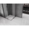 Mexen Velar L Duo cabine de douche coulissante 90 x 90 cm, givrée, gun metal - 871-090-090-02-33-95
