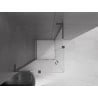 Mexen Velar L Duo cabine de douche coulissante 90 x 90 cm, givrée, gun metal - 871-090-090-02-33-95