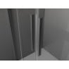 Mexen Velar L Duo cabine de douche coulissante 90 x 90 cm, givrée, gun metal - 871-090-090-02-33-95