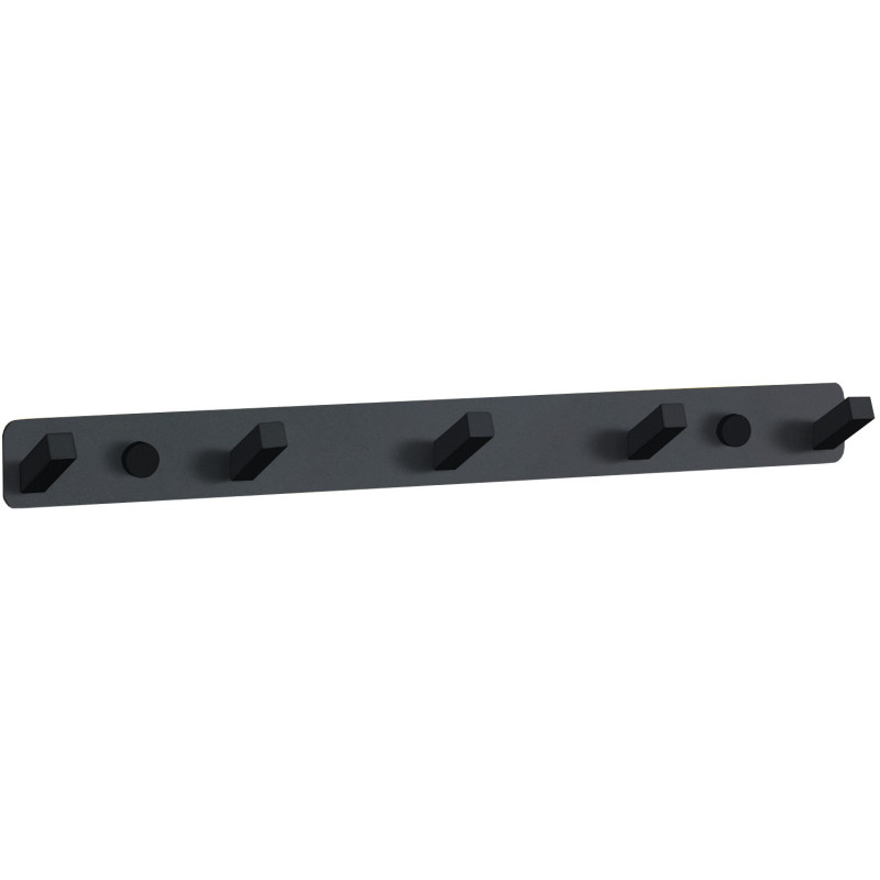 Mexen crochet pour serviette avec cinq supports, noir - 709175-70