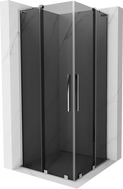 Mexen Velar L Duo cabine de douche coulissante 90 x 90 cm, graphite, chrome - 871-090-090-02-43-01