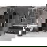 Mexen Velar L Duo cabine de douche coulissante 80 x 80 cm, graphite, blanc - 871-080-080-02-43-20