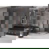 Mexen Velar L Duo cabine de douche coulissante 80 x 80 cm, givré, or rose - 871-080-080-02-33-60