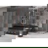 Cabine de douche Mexen Velar L Duo coulissante 100 x 100 cm, givrée, or rose - 871-100-100-02-33-60