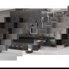 Mexen Velar L Duo cabine de douche coulissante 90 x 90 cm, graphite, cuivre brossé - 871-090-090-02-43-65