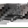 Mexen Velar L Duo cabine de douche coulissante 80 x 80 cm, graphite, gris canon brossé - 871-080-080-02-43-66