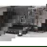 Mexen Velar L Duo cabine de douche coulissante 90 x 90 cm, graphite, gris canon brossé - 871-090-090-02-43-66