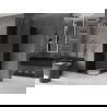 Mexen Velar L Duo cabine de douche coulissante 100 x 100 cm, graphite, noir - 871-100-100-02-43-70
