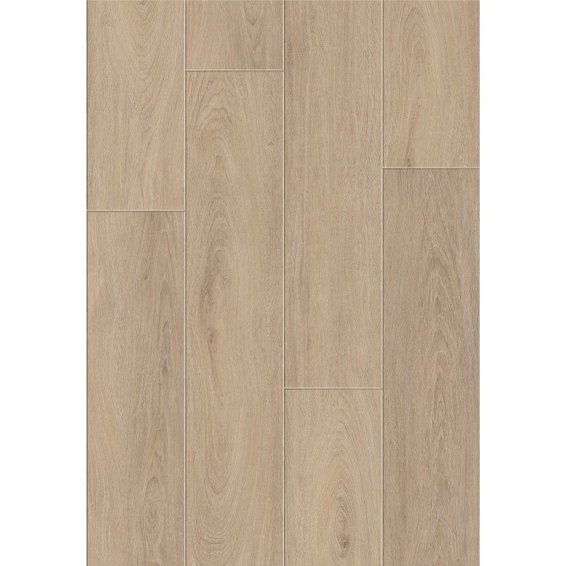 Mexen Palmdale  échantillon de panneaux en vinyle SPC 6,5 mm, sous-couche IXPE 1,5 mm, 4 V-Joint, Chêne - F1127-S