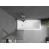 Mexen Next pare-douche 1-volet 50 x 150 cm, rayures, chrome - 895-050-000-00-09-01
