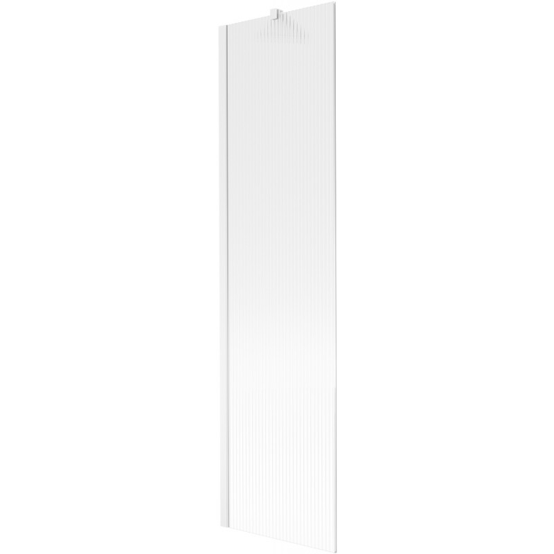 Mexen Next paroi de baignoire à 1 volet 50 x 150 cm, rayures, blanc - 895-050-000-00-09-20