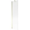 Mexen Next paroi de baignoire 1-volet 50 x 150 cm, rayures, doré - 895-050-000-00-09-50