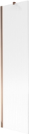 Mexen Next paroi de baignoire à 1 volet 50 x 150 cm, stries, or rose - 895-050-000-00-09-60