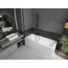 Mexen Next paroi de douche à 1 aile 50 x 150 cm, rayures, noir - 895-050-000-00-09-70