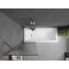 Mexen Next paroi de baignoire 1 volet 60 x 150 cm, rayures, chrome - 895-060-000-00-09-01