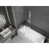 Mexen Next paroi de douche 1 volet 60 x 150 cm, rayures, blanc - 895-060-000-00-09-20