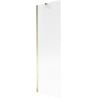 Mexen Next paroi de baignoire à 1 vantail 60 x 150 cm, rayures, doré - 895-060-000-00-09-50